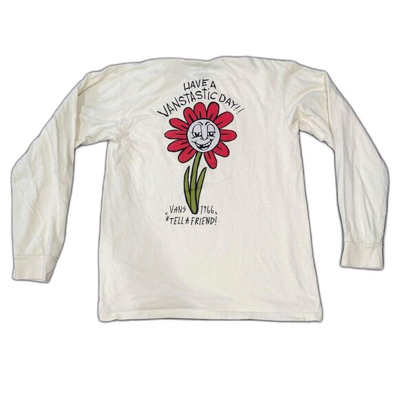 Vans Other - S - VANS 1966 Have a Vanstastic Day Dafodil Cream Long Sleeve T Shirt